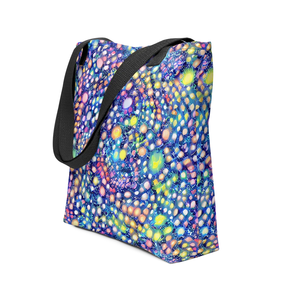 Neon Pebble Garden on Tote Bag — Front