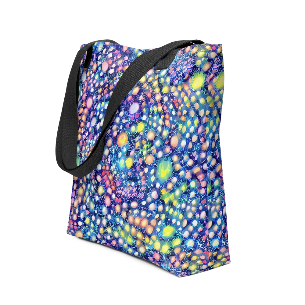 Neon Pebble Garden on Tote Bag — Front