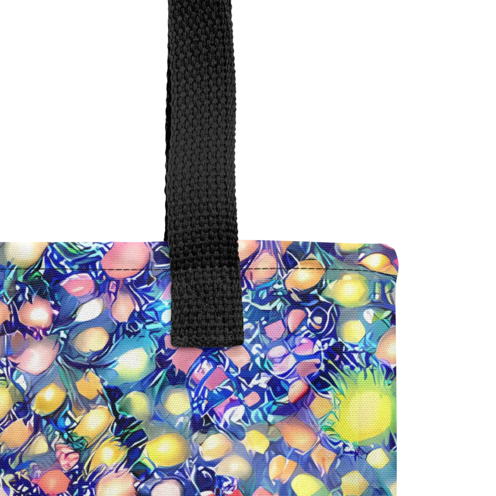 Neon Pebble Garden on Tote Bag — Product details