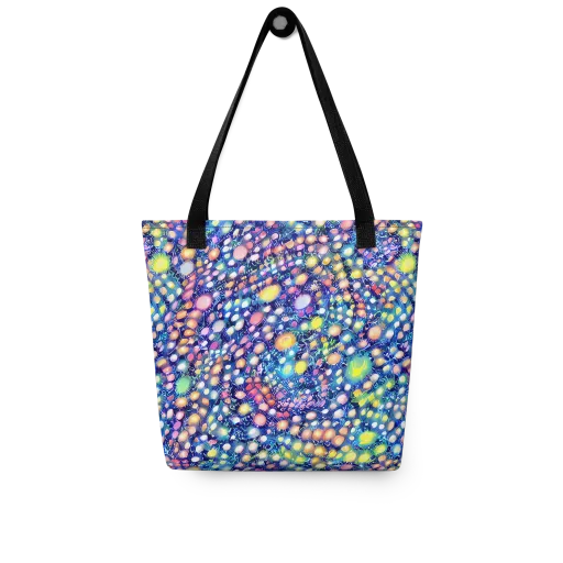 Neon Pebble Garden on a Tote Bag