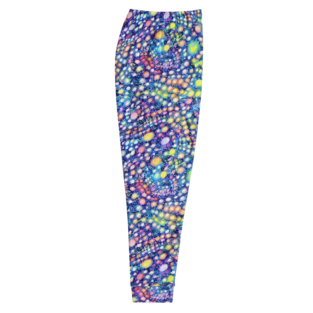 Neon Pebble Garden on Men's Joggers — Right
