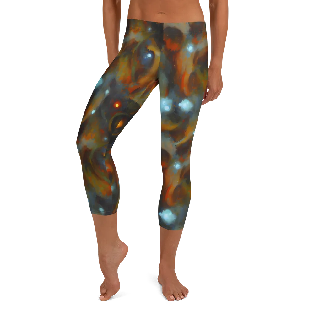 Astral Furnace on Capri Leggings — Front