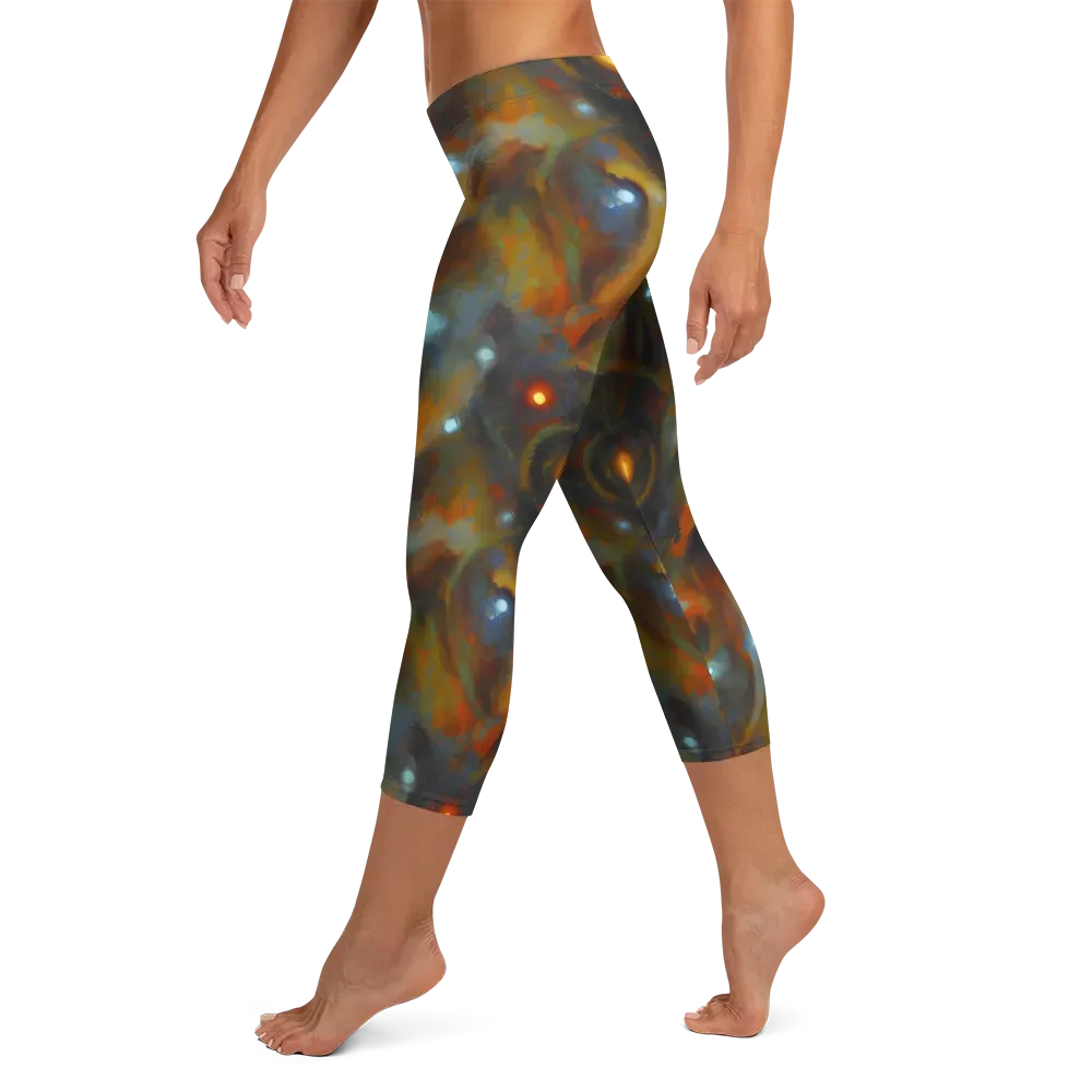 Astral Furnace on Capri Leggings — Left