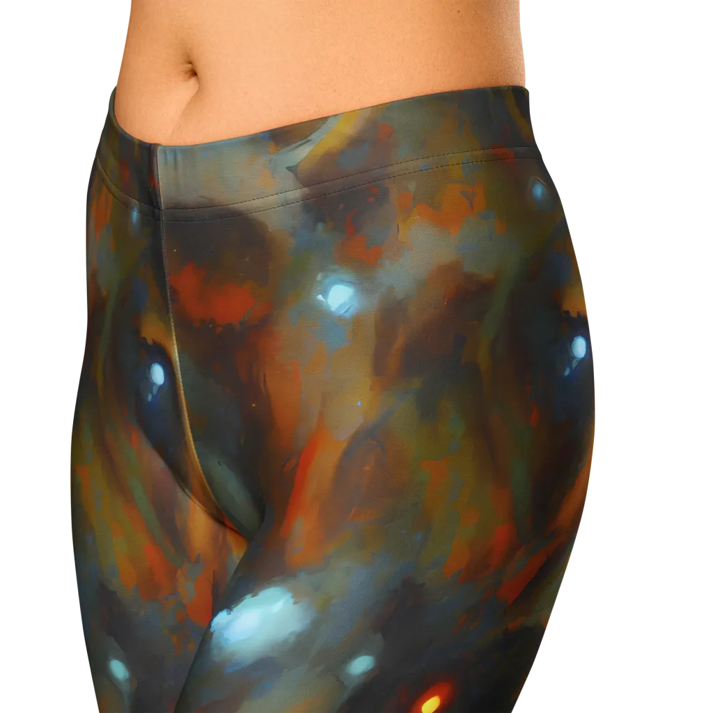 Astral Furnace on Capri Leggings — Zoomed-in