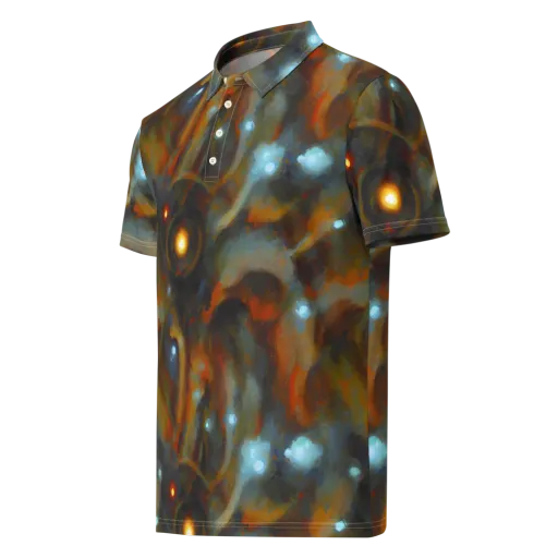 Astral Furnace on a Men's Slim Fit Polo Shirt