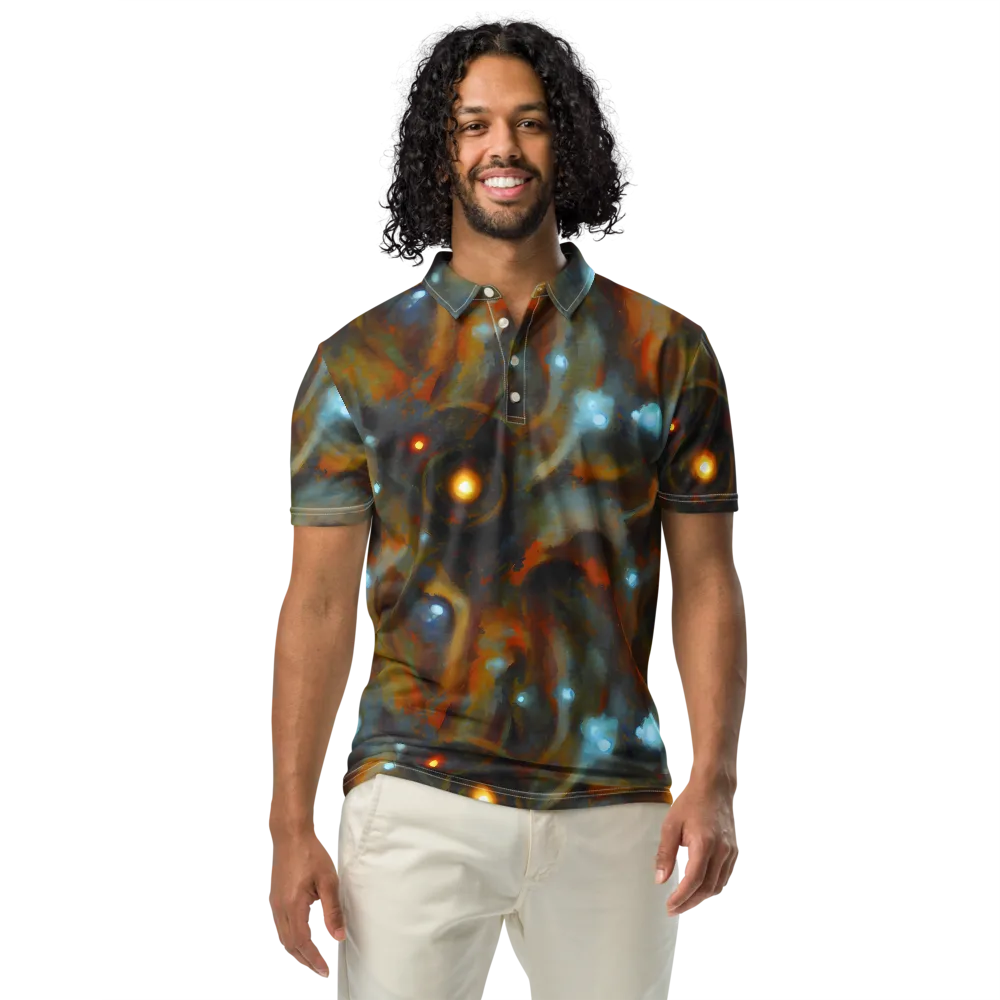 Astral Furnace on Men's Slim Fit Polo Shirt — Front
