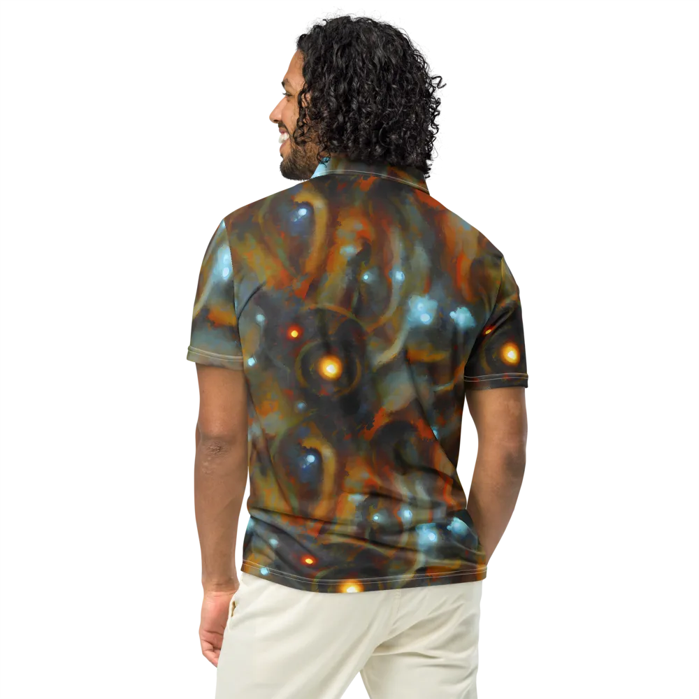 Astral Furnace on Men's Slim Fit Polo Shirt — Back