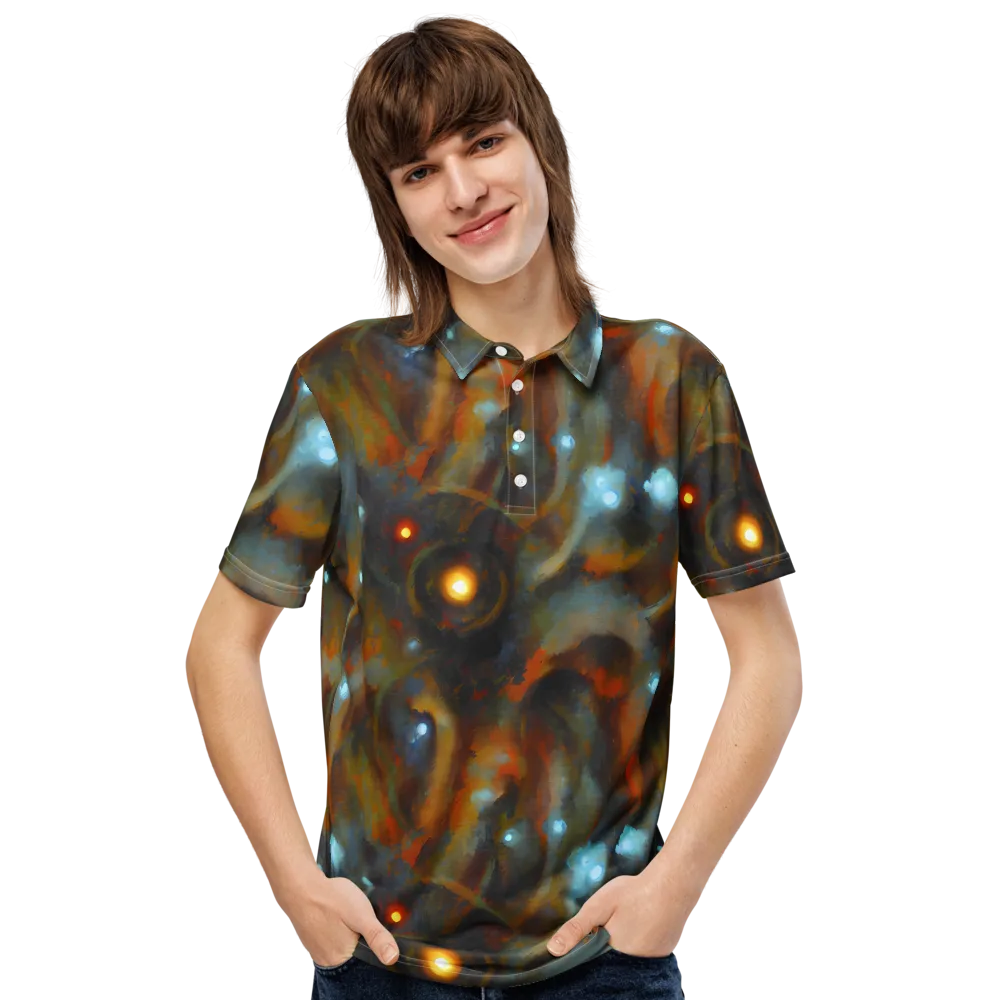 Astral Furnace on Men's Slim Fit Polo Shirt — Front