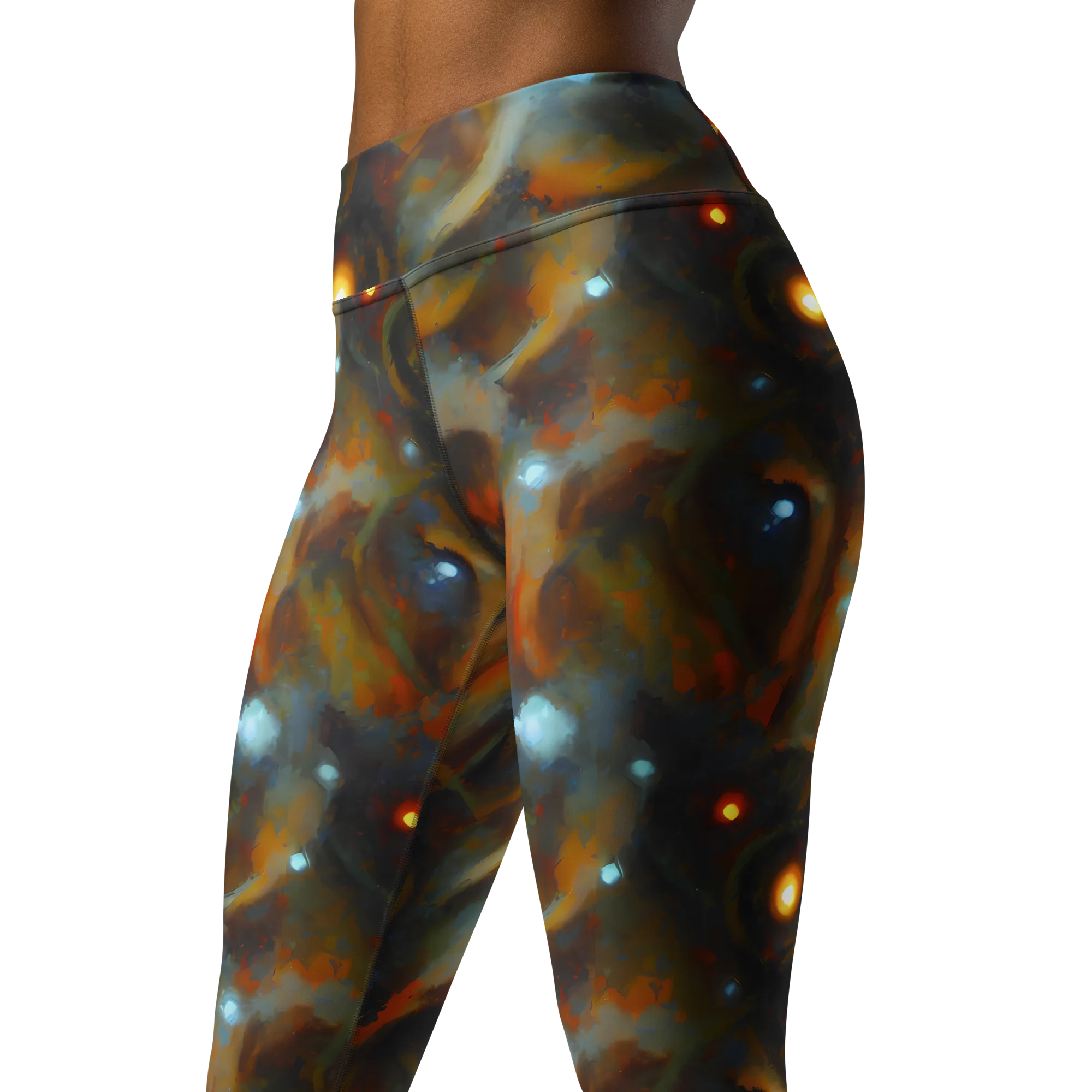 Astral Furnace on Yoga Leggings — Left Front