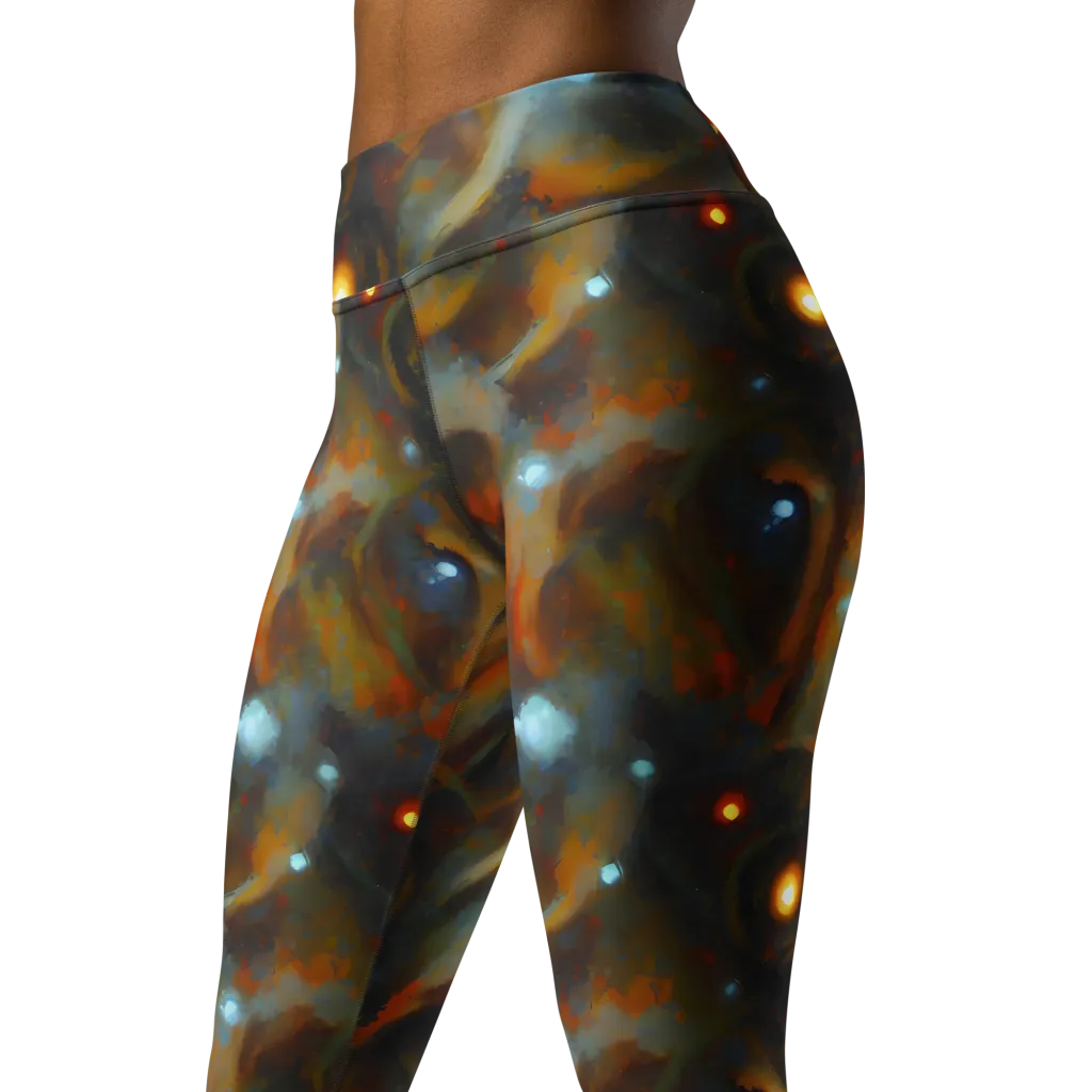 Astral Furnace on Yoga Leggings — Left Front