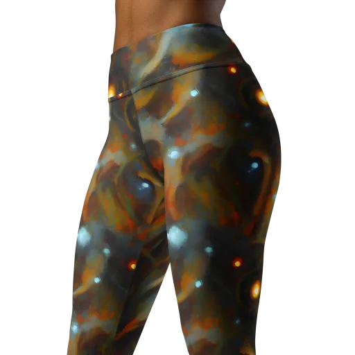 Astral Furnace on a Yoga Leggings