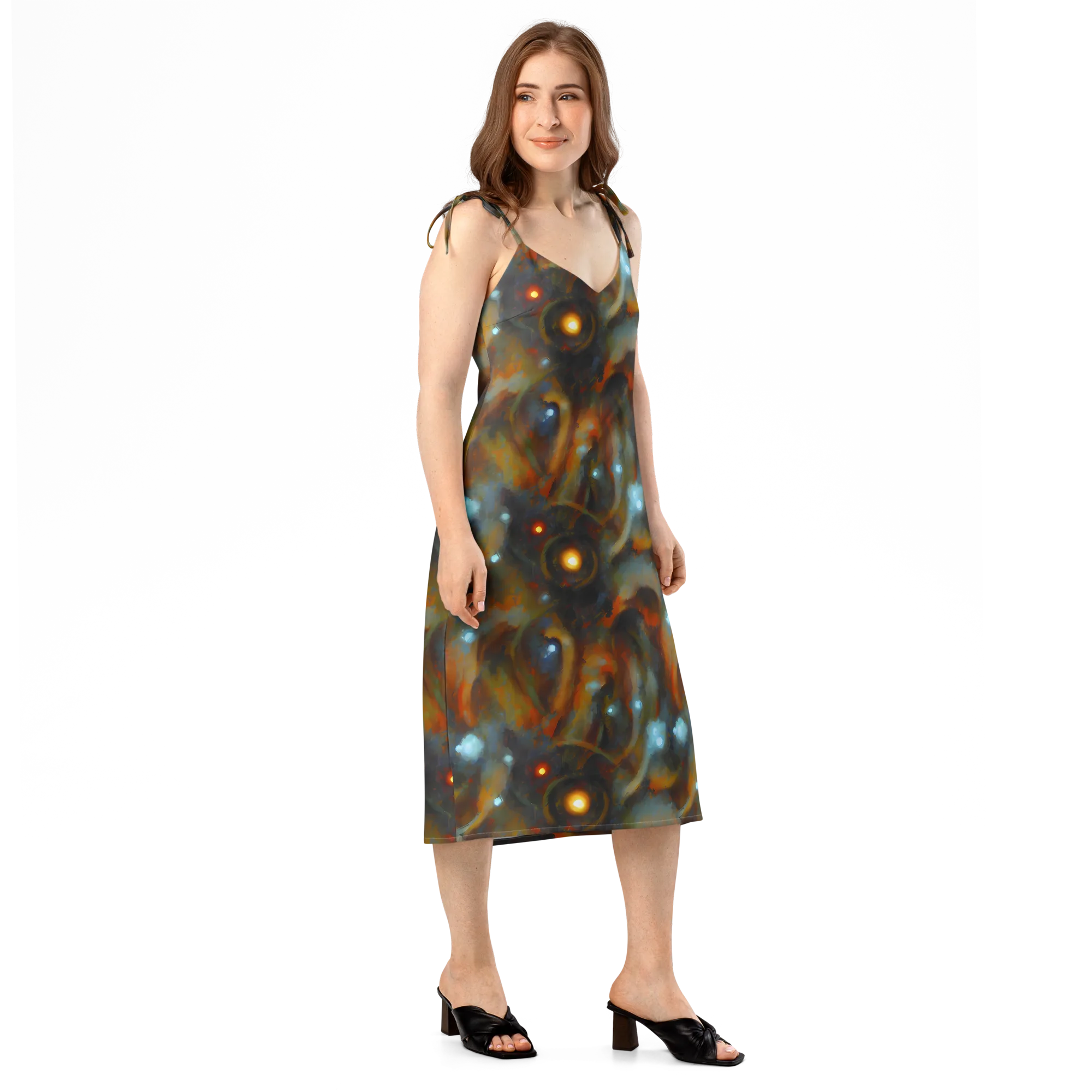 Astral Furnace on Slip Dress — Right Front