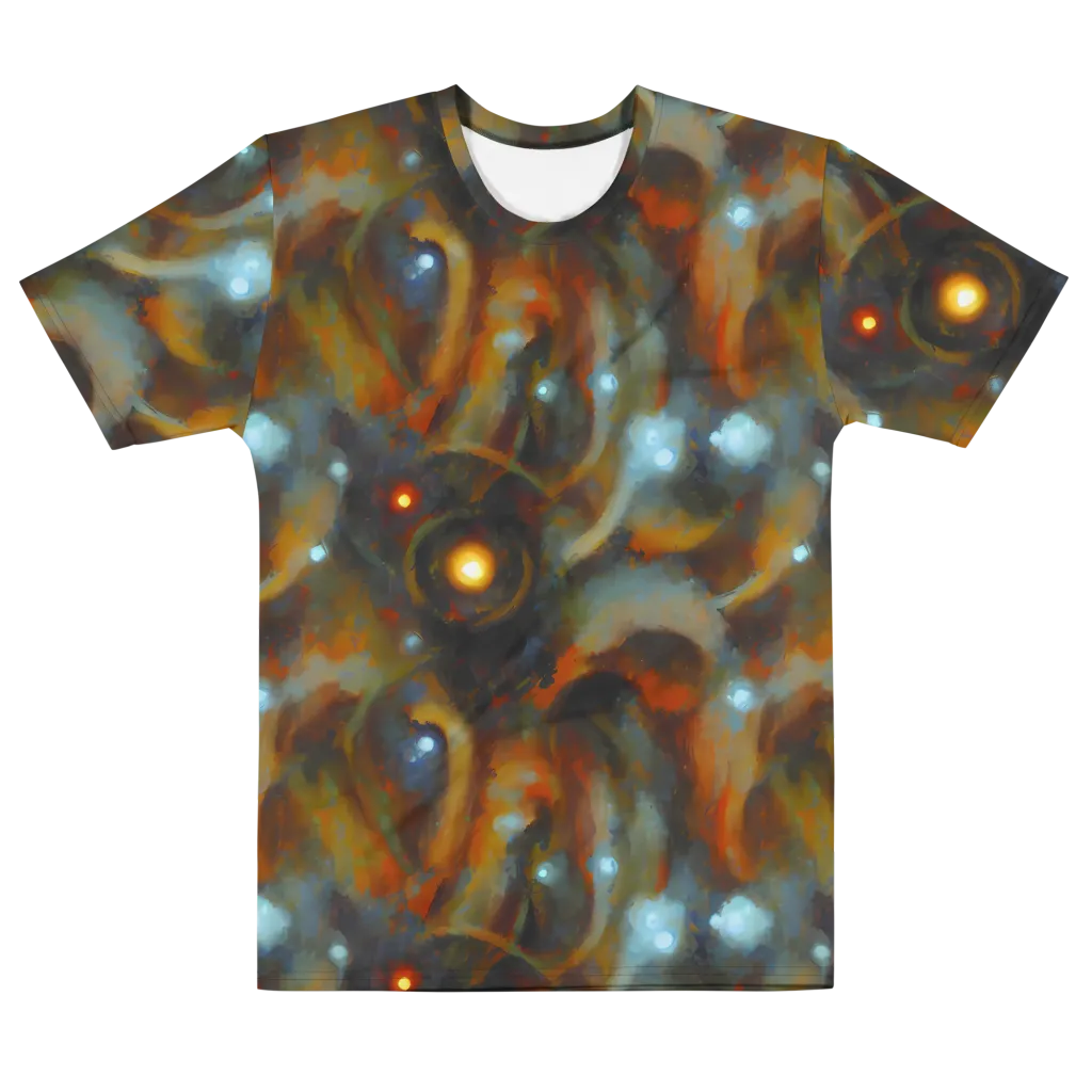 Astral Furnace on Men's Cotton Crew Neck T-Shirt — Front