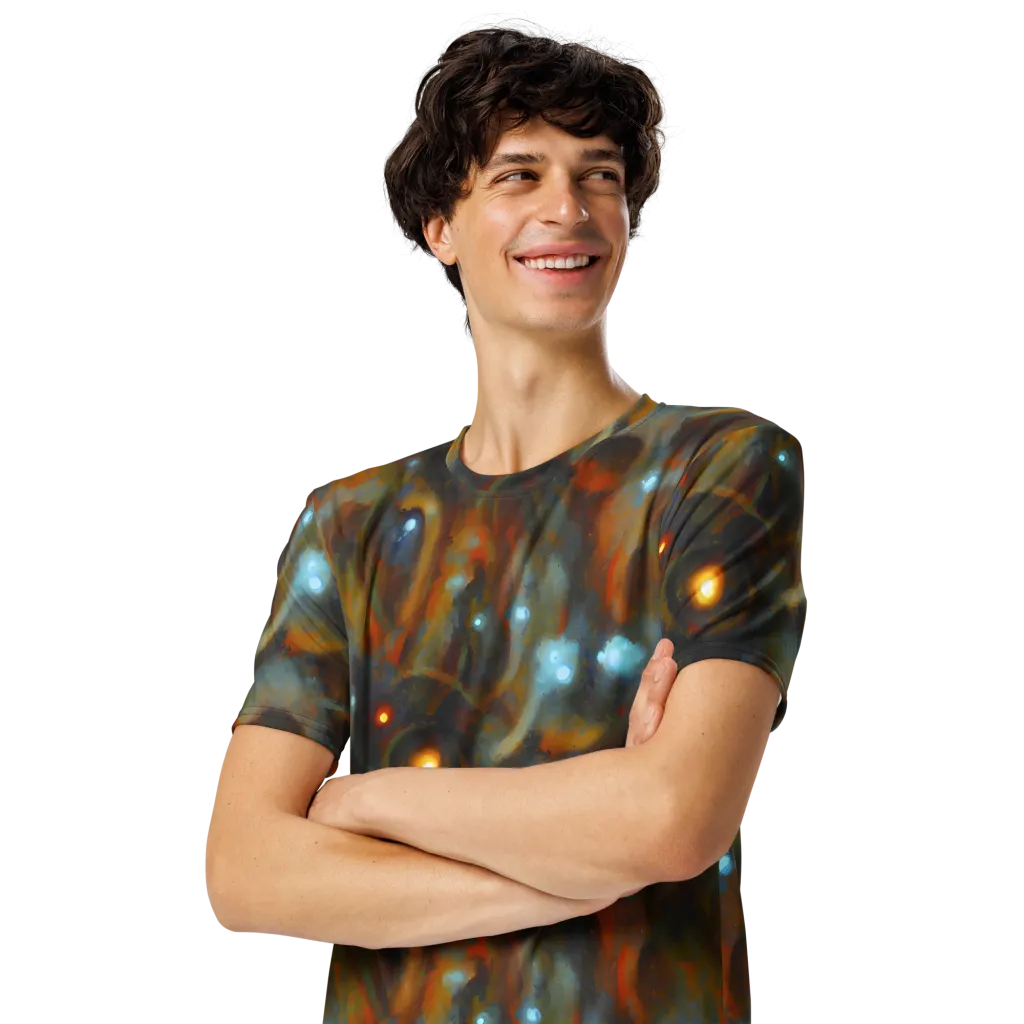 Astral Furnace on Men's Crew Neck T-Shirt — Left Front