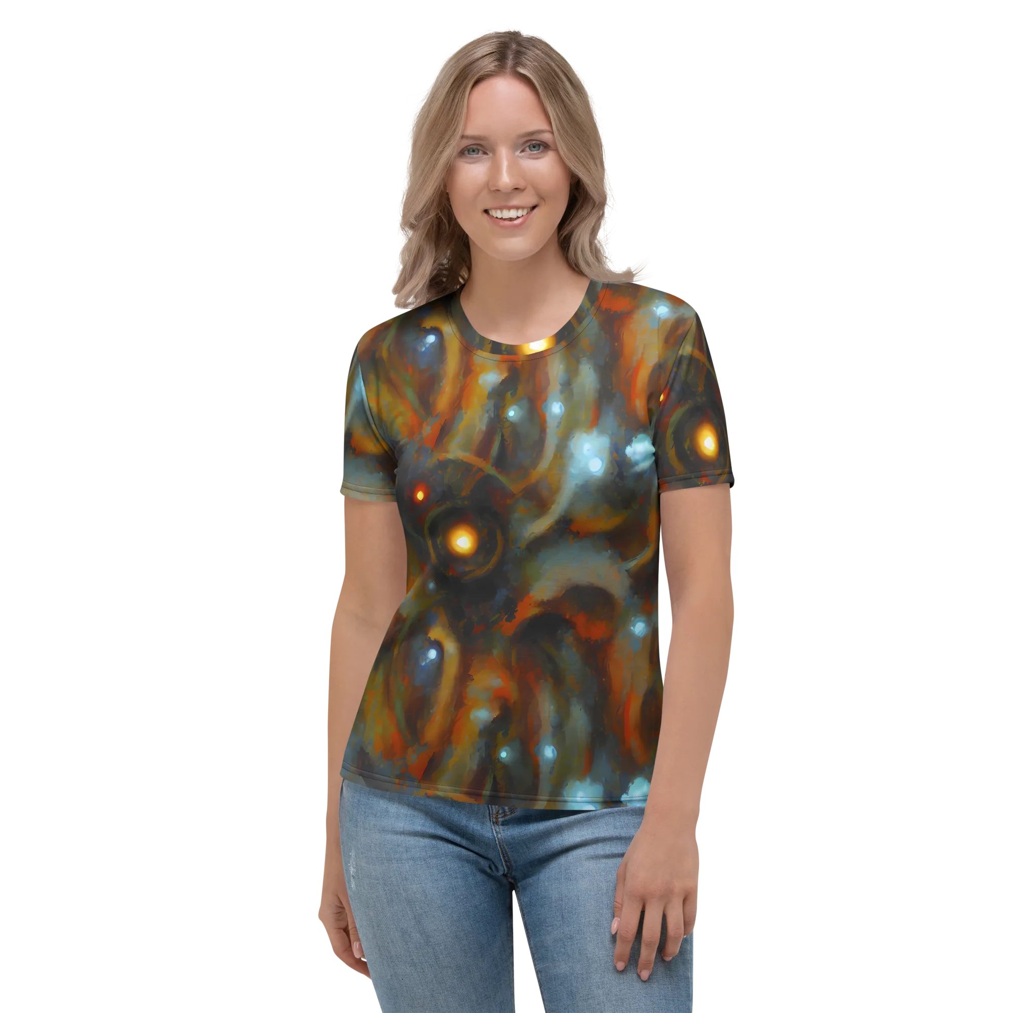 Astral Furnace on Women's Crew Neck T-Shirt — Front