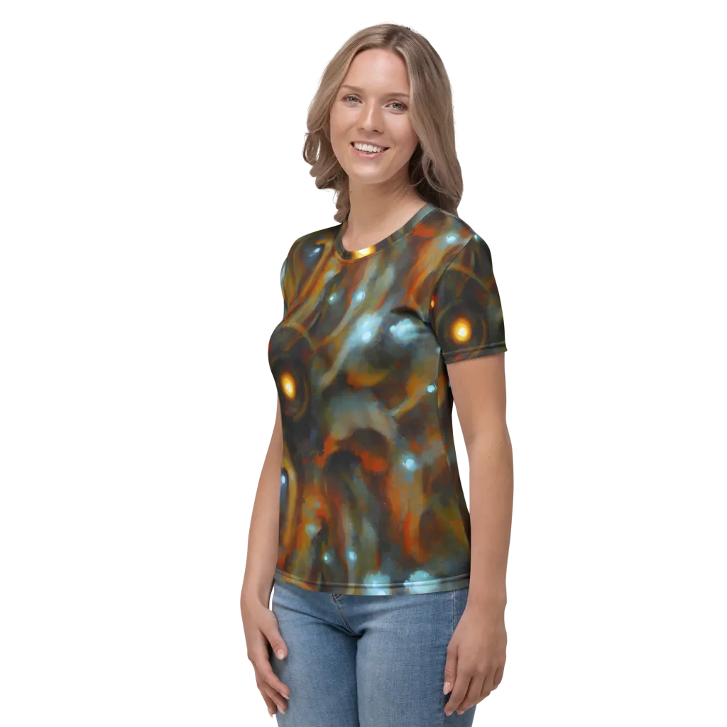 Astral Furnace on Women's Crew Neck T-Shirt — Left