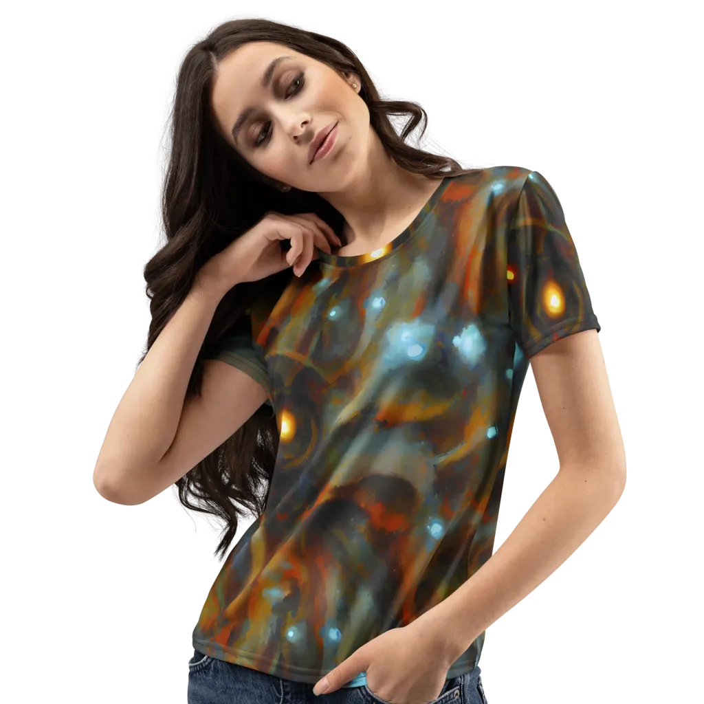 Astral Furnace on Women's Crew Neck T-Shirt — Left Front
