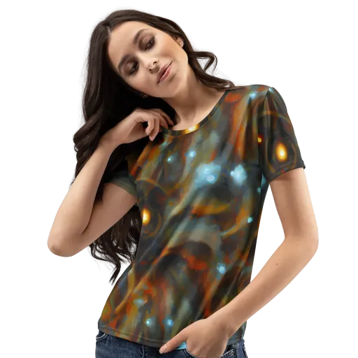 Astral Furnace on a Women's Crew Neck T-Shirt