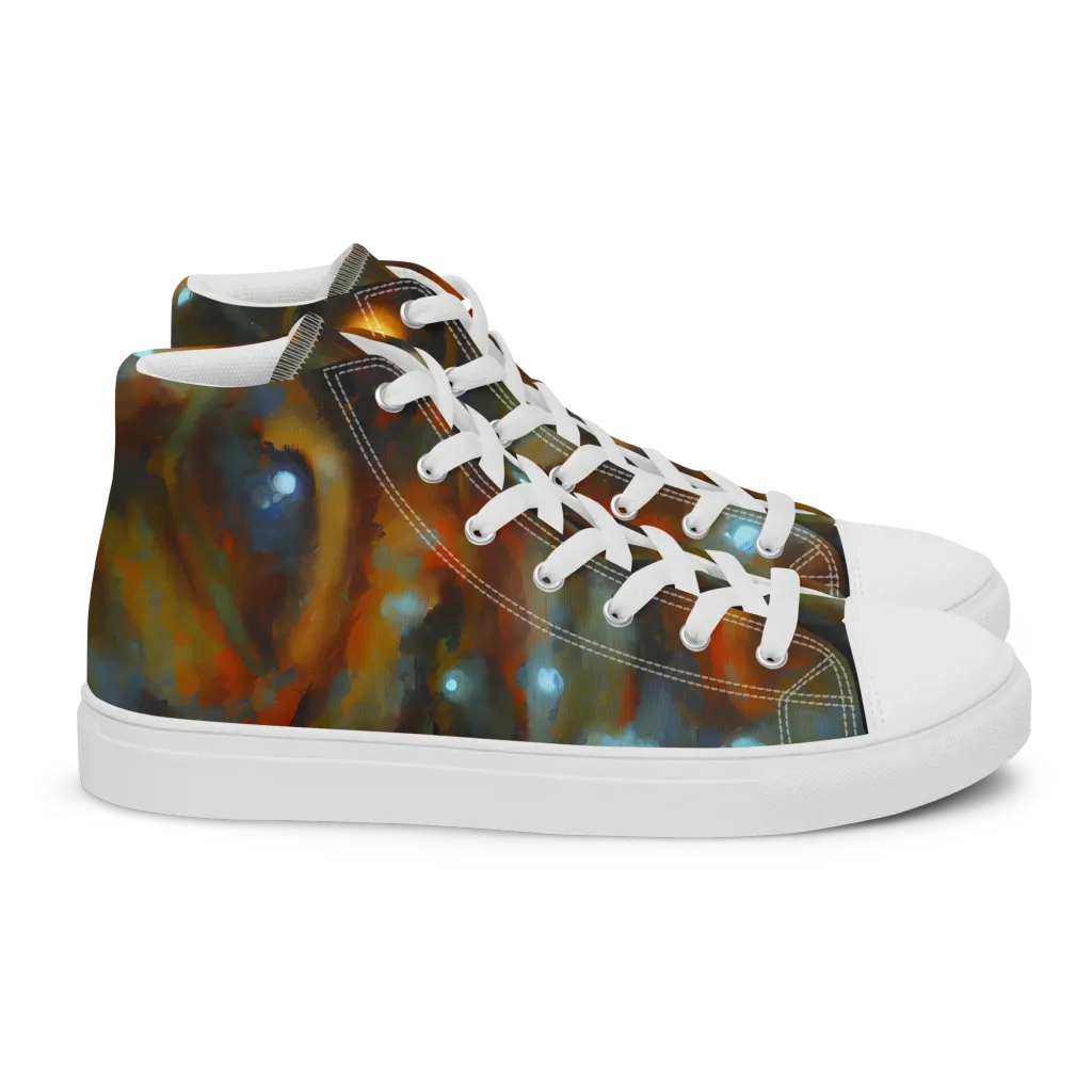 Astral Furnace on Women's High Top Canvas Shoes — Right