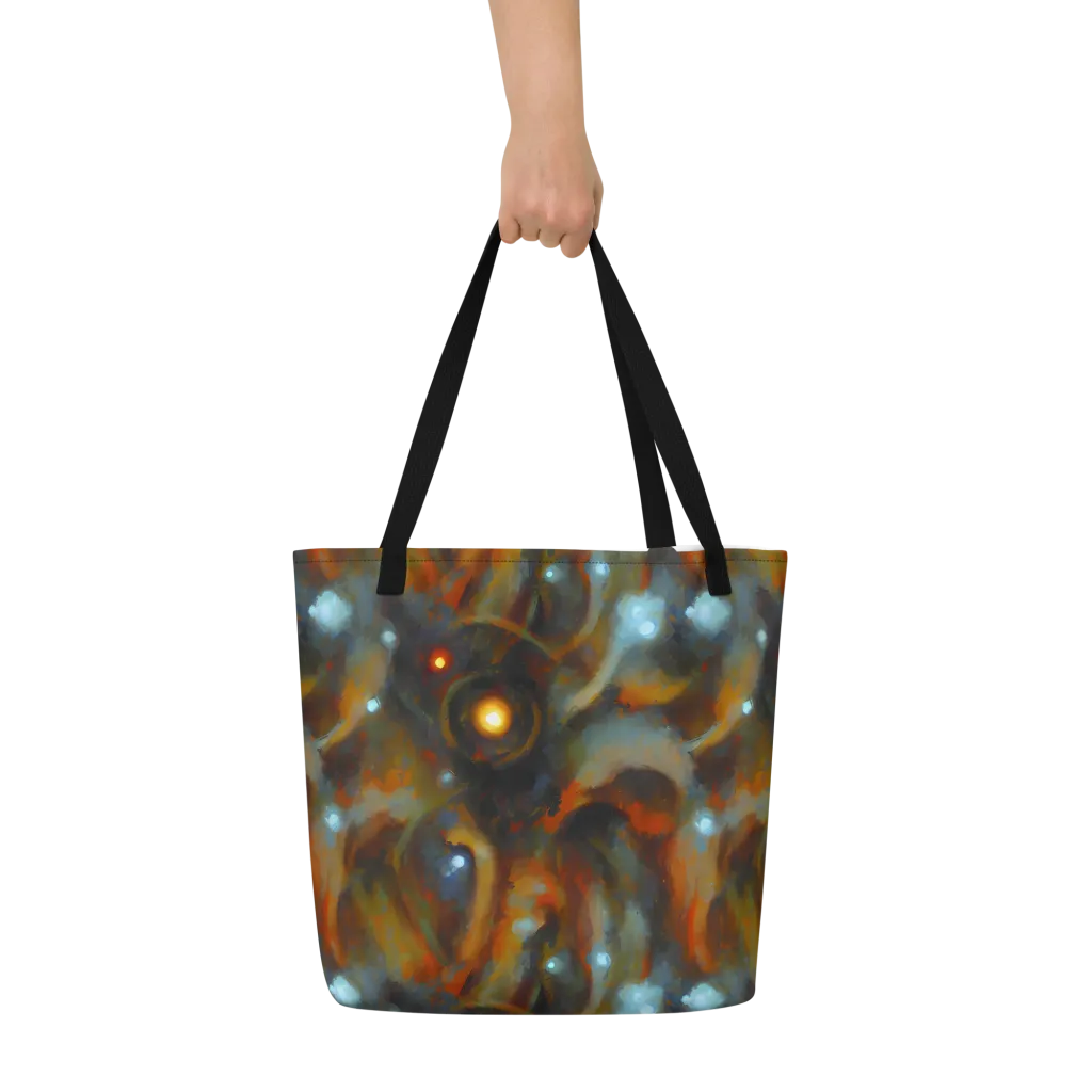 Astral Furnace on Large Tote Bag W/ Pocket — Front