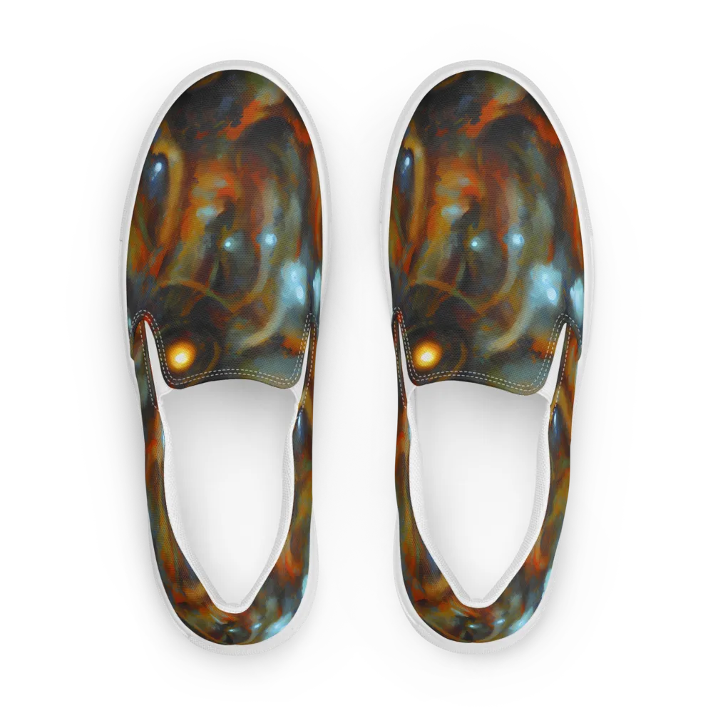 Astral Furnace on Women's Slip-On Canvas Shoes — Front