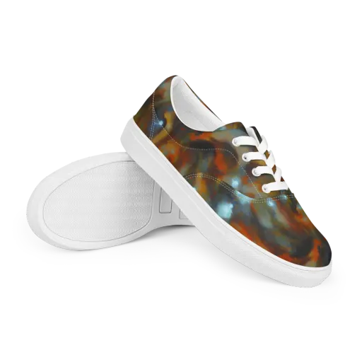 Astral Furnace on a Men's Lace-Up Canvas Shoes