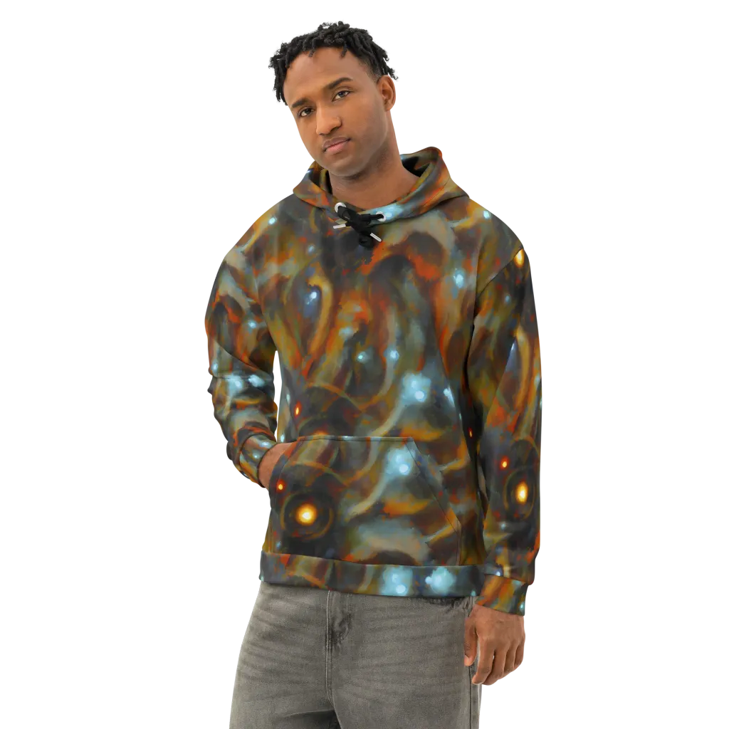Astral Furnace on Cotton Hoodie — Left Front