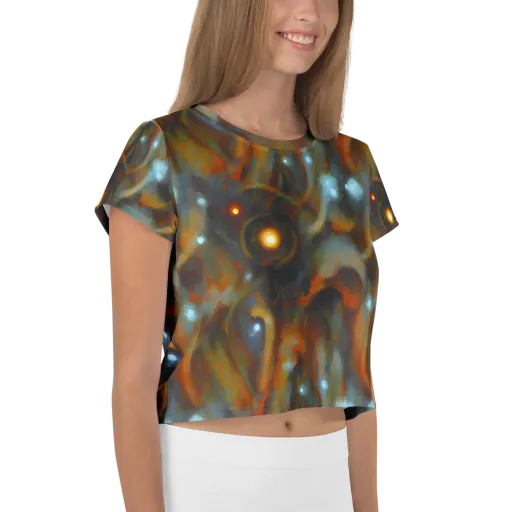 Astral Furnace on a Crop Tee