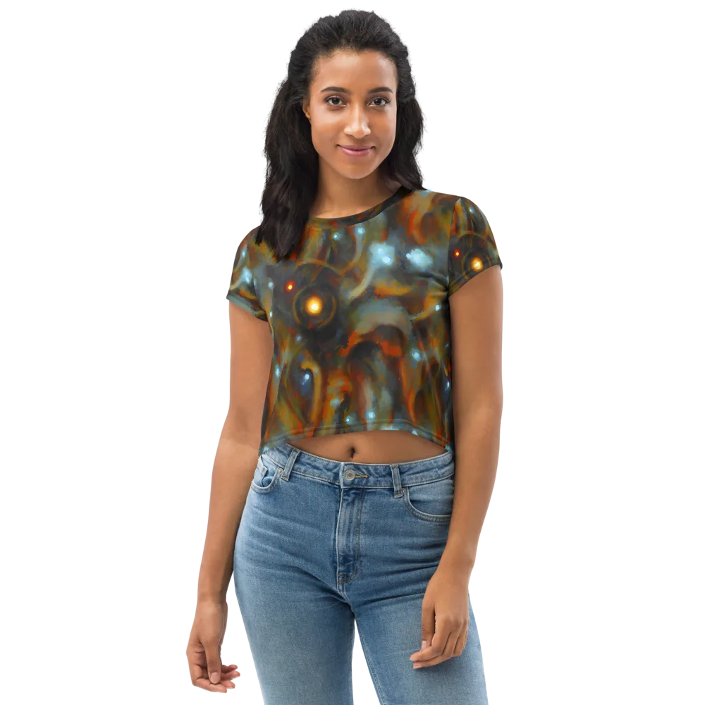 Astral Furnace on Crop Tee — Front