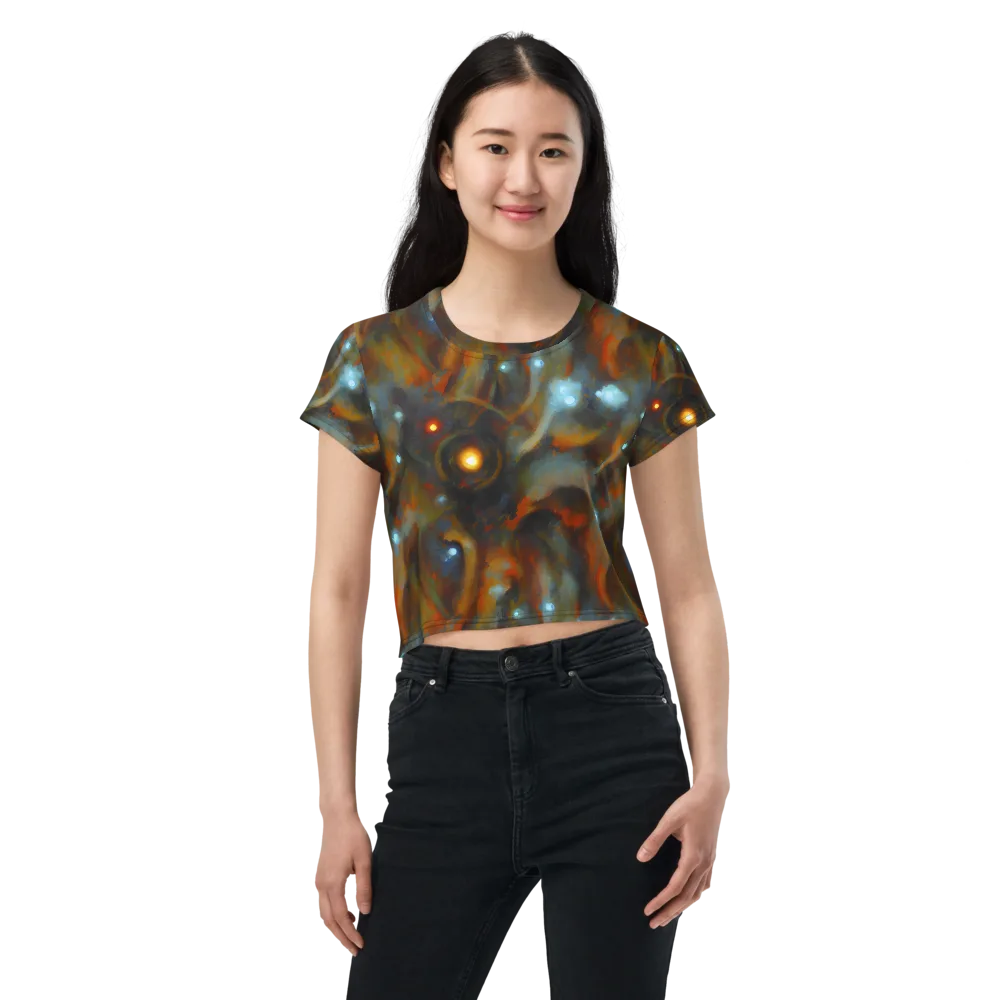 Astral Furnace on Crop Tee — Front