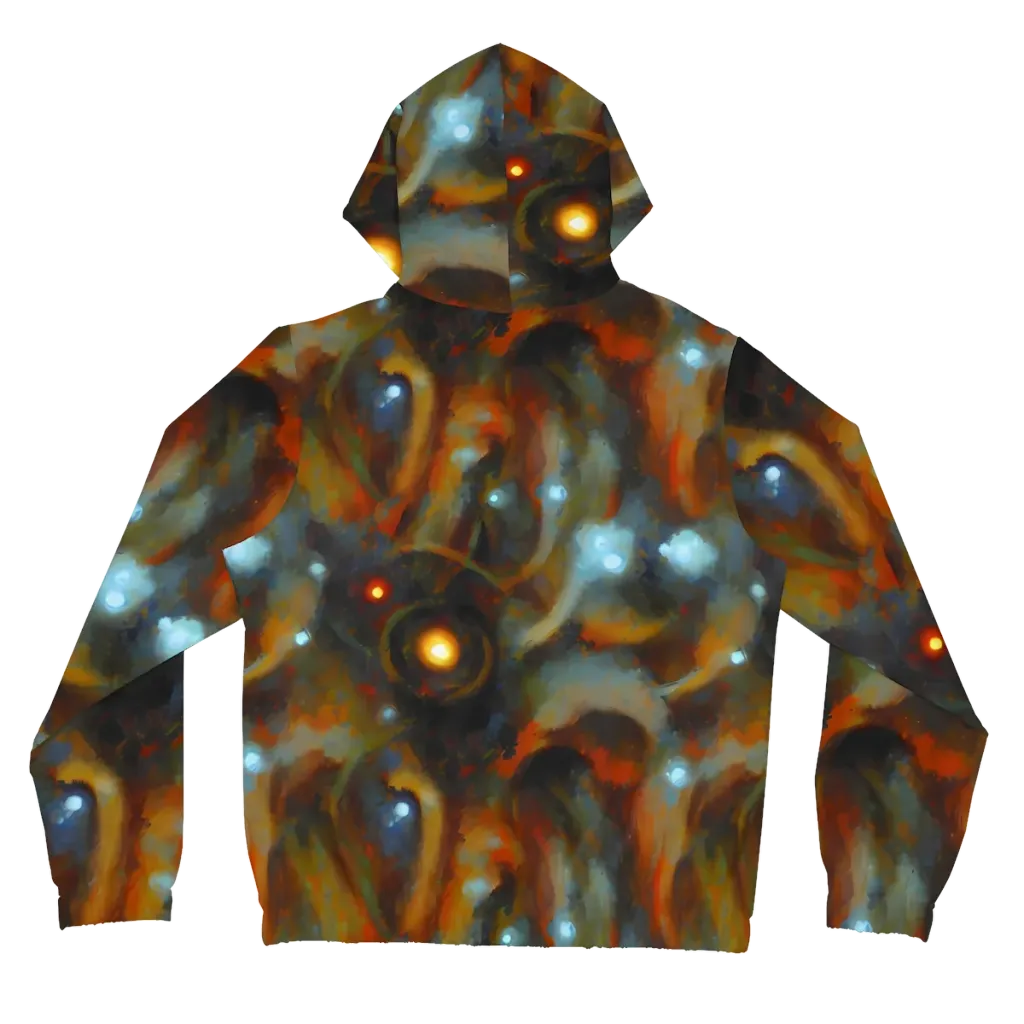 Astral Furnace on Women's Full-Zip Hoodie — Back