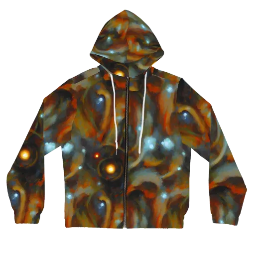 Astral Furnace on a Women's Full-Zip Hoodie