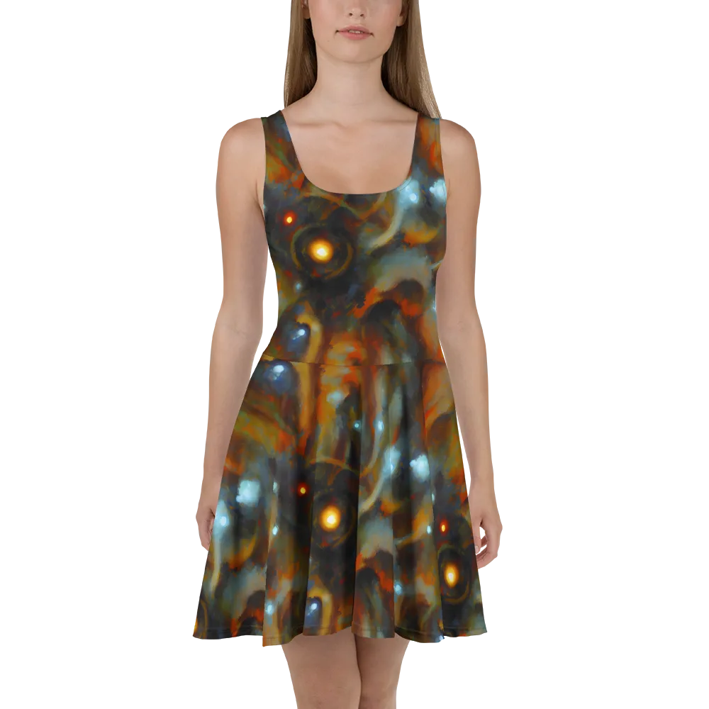 Astral Furnace on Skater Dress — Front