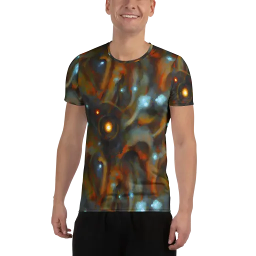 Astral Furnace on a Men's Athletic T-Shirt