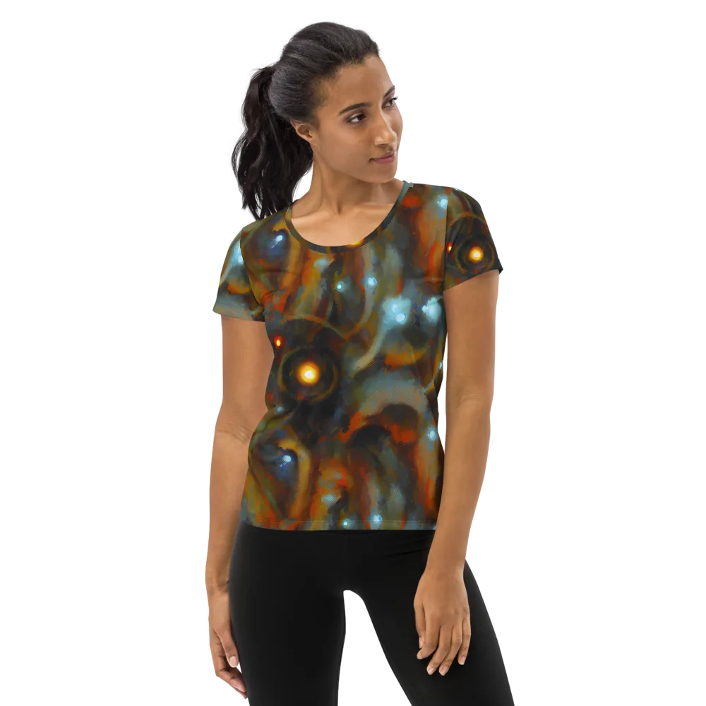 Astral Furnace on Women's Athletic T-Shirt — Front
