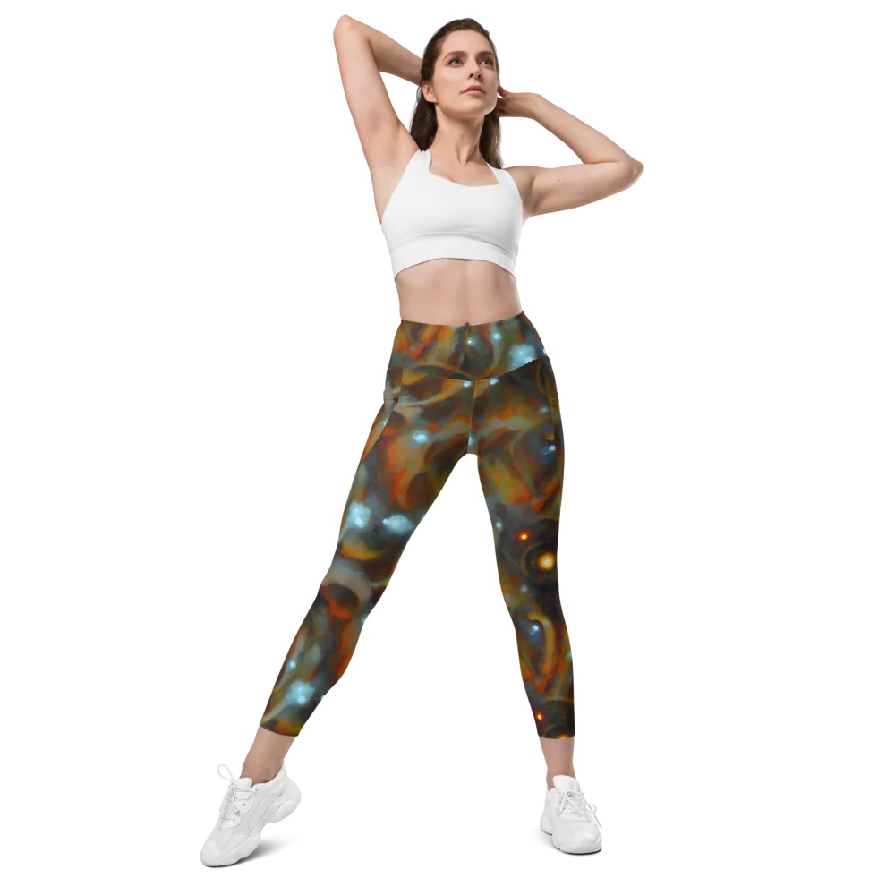 Astral Furnace on Leggings with Pockets — Front