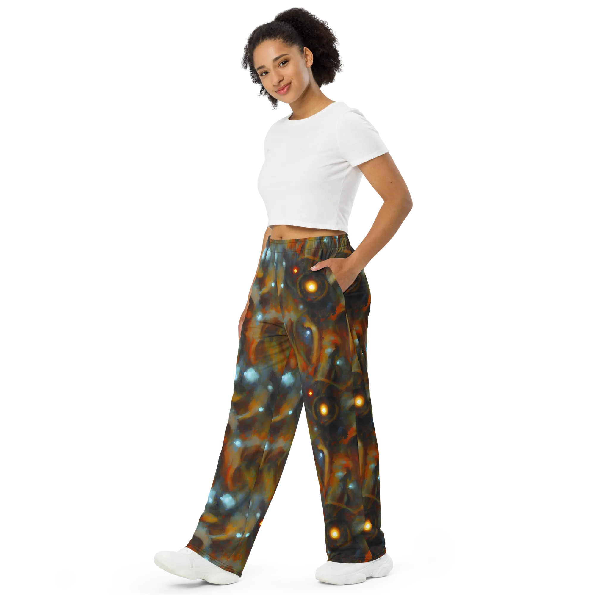 Astral Furnace on Wide-Leg Pants — Left Front