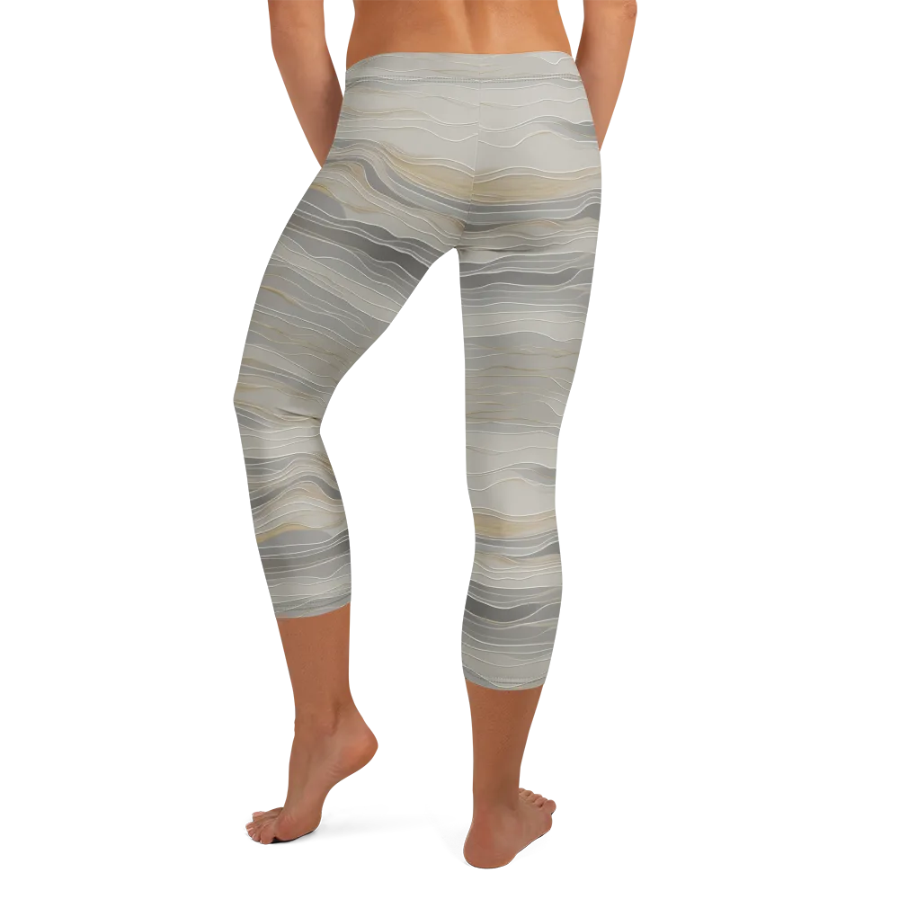 Silk Current on Capri Leggings — Back