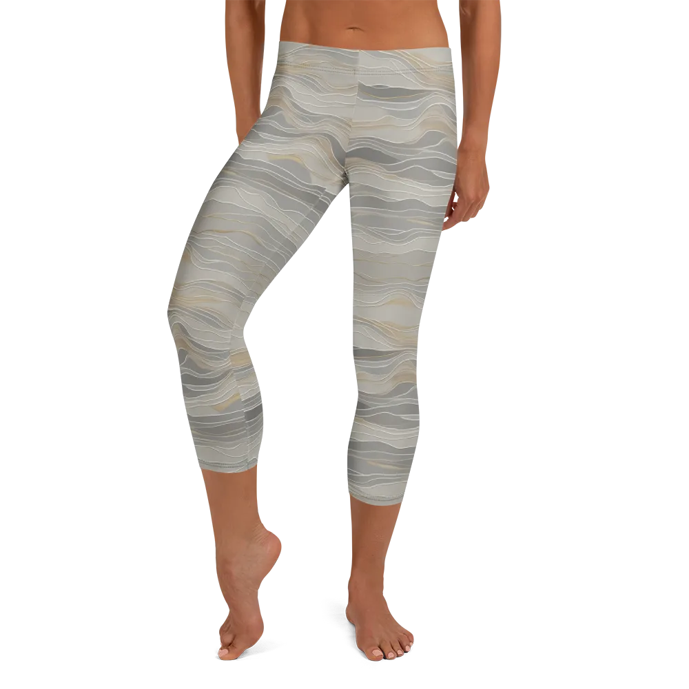 Silk Current on Capri Leggings — Front