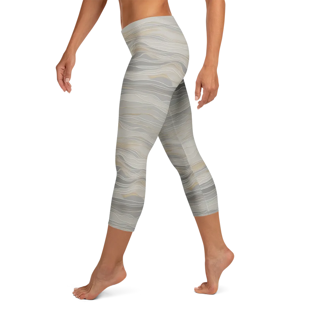 Silk Current on Capri Leggings — Left