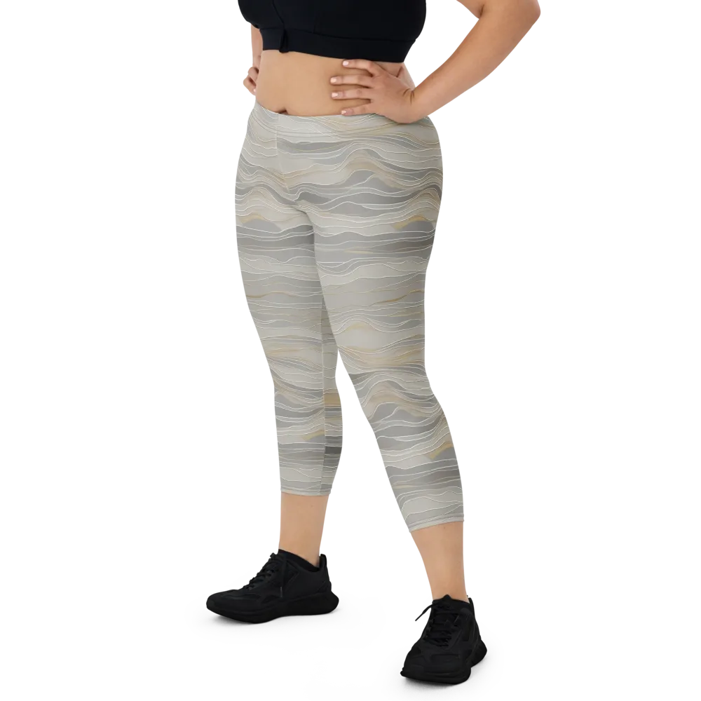 Silk Current on Capri Leggings — Front
