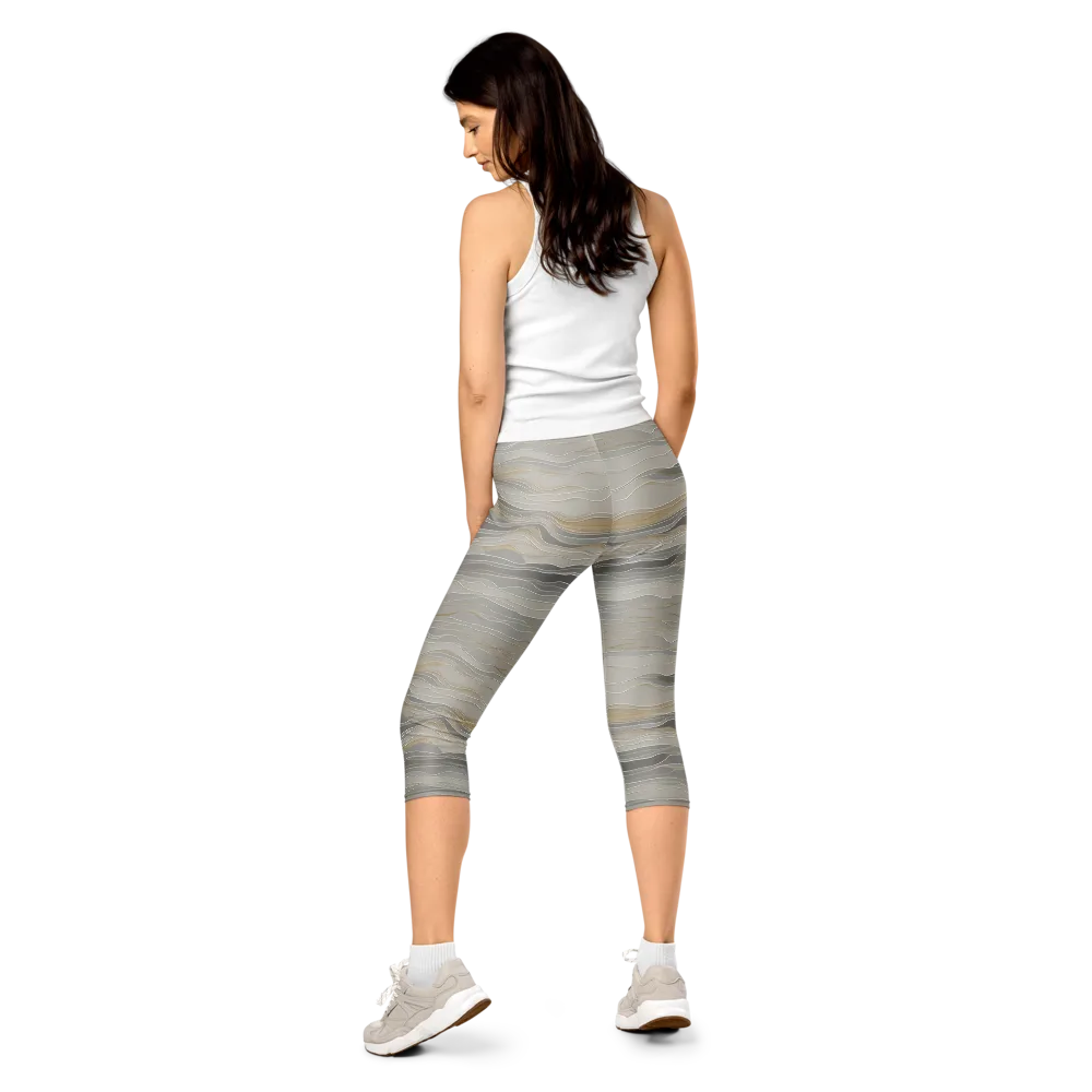 Silk Current on Capri Leggings — Back