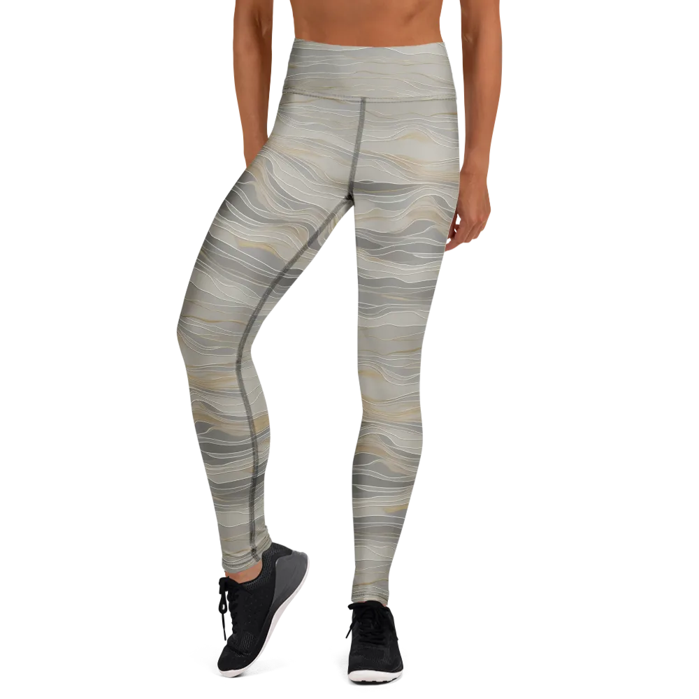 Silk Current on Yoga Leggings — Front
