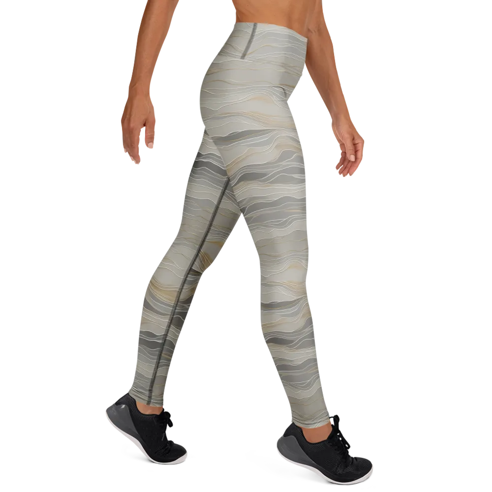 Silk Current on Yoga Leggings — Right