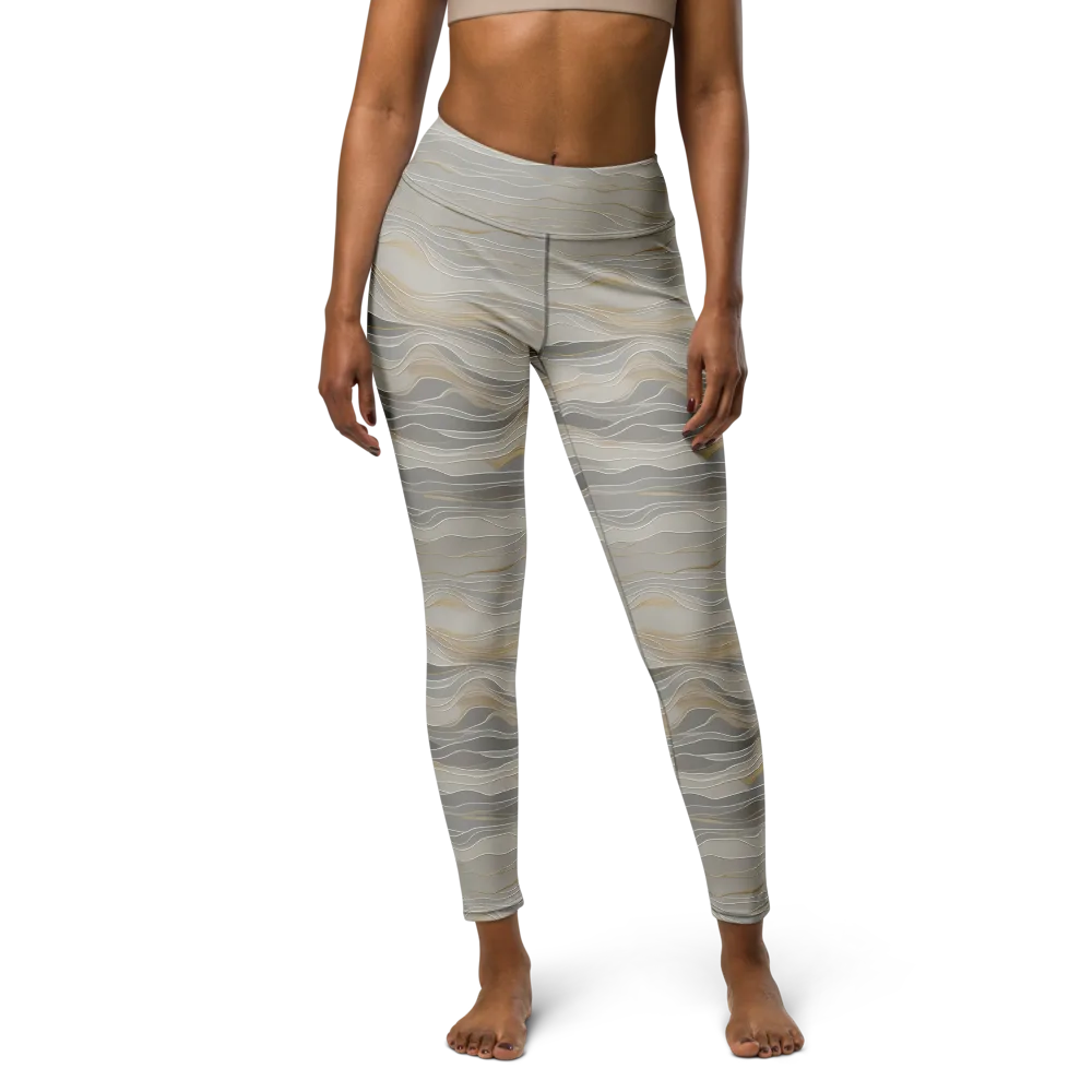 Silk Current on Yoga Leggings — Front
