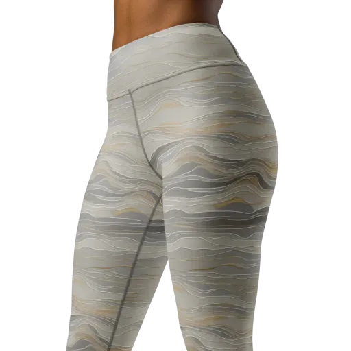Silk Current on a Yoga Leggings