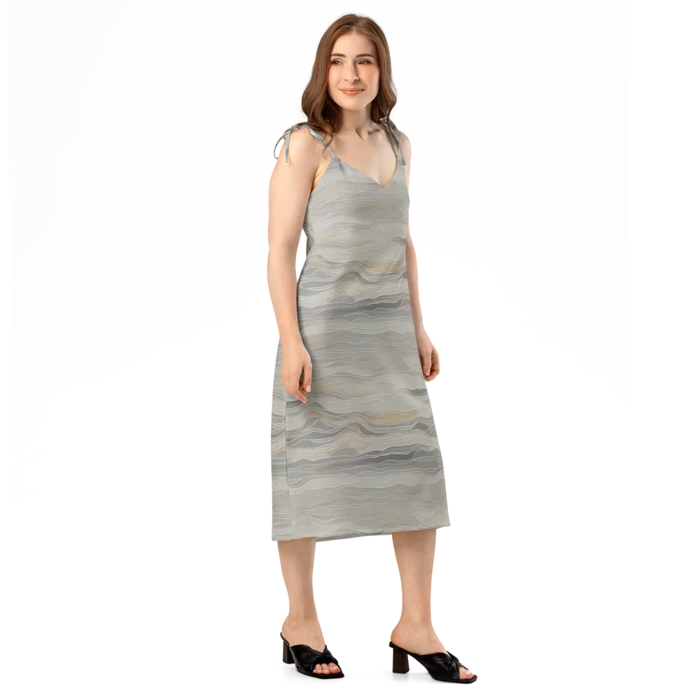 Silk Current on Slip Dress — Right Front