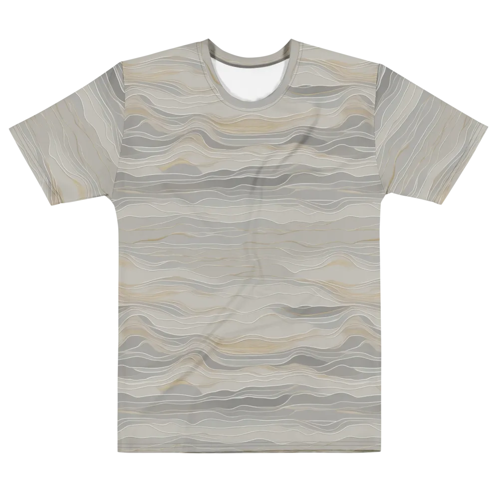 Silk Current on Men's Cotton Crew Neck T-Shirt — Front