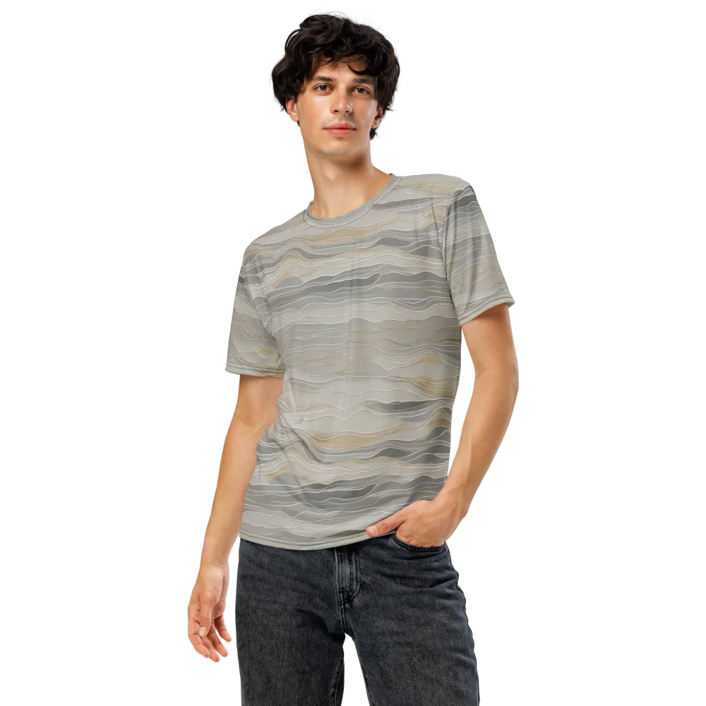 Silk Current on Men's Crew Neck T-Shirt — Front