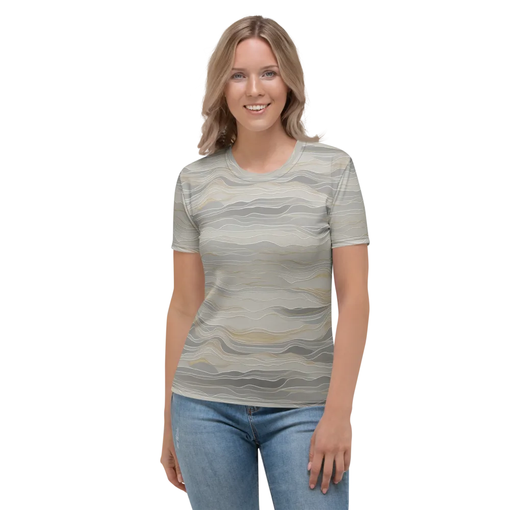 Silk Current on Women's Crew Neck T-Shirt — Front